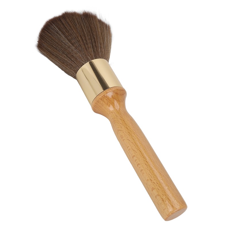 Neck Duster Brush Beech Wood Ergonomic Handle Portable Broken Hair