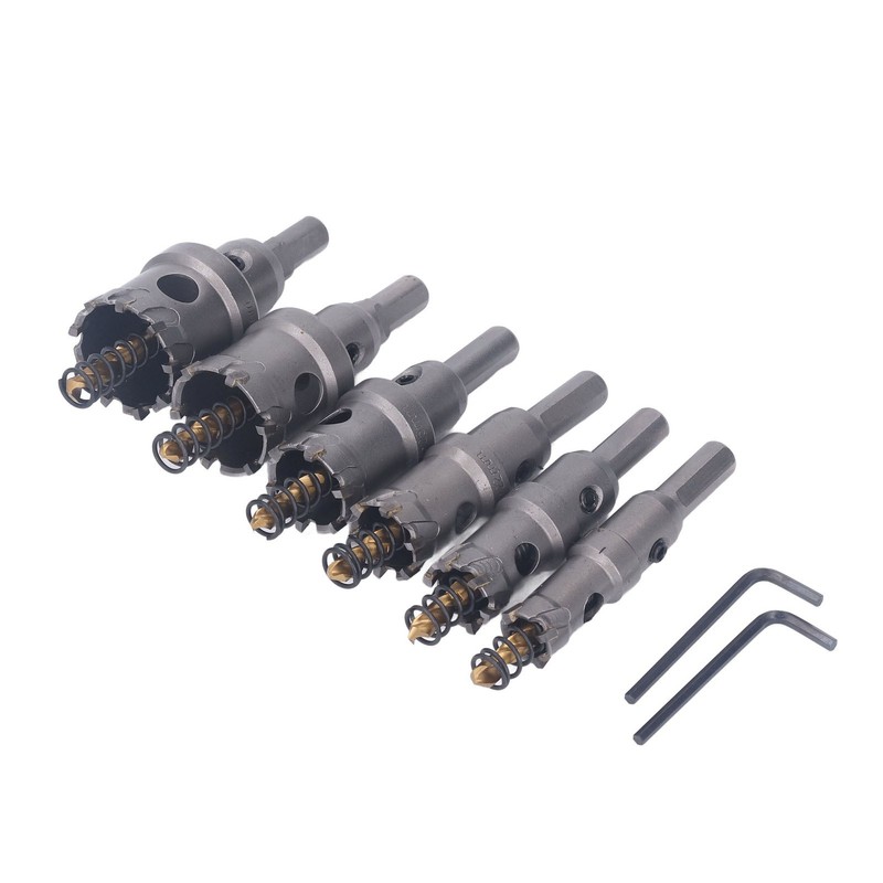 6PCS Set Carbide Hole Saw Kit 16 to 32mm TCT