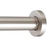 Ivilon Shower Curtain Rod - Flat End Cap Spring Tension Rods for Windows or Shower, 54 to 90 Satin Nickel