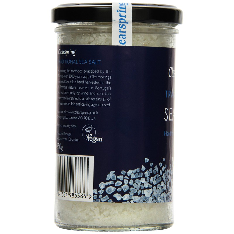 Clearspring Traditional Unrefined Sea Salt, 250g (Pack of 2)