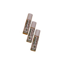 Baobab Oil from Burkina Faso - Lip Roll On (10 ml), Unrefined, Cold Pressed, High Vitamin E Content, Moisturising and Protective, Fair Trade (Pack of 3)
