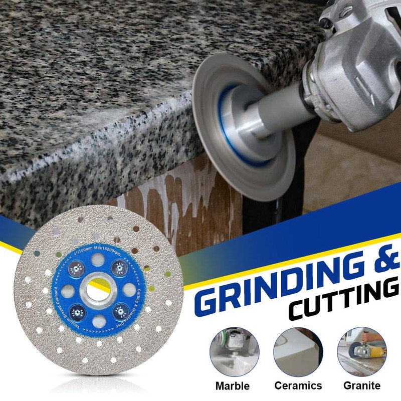 VOSIDUE 4 Inch Diamond Brazed Blade Granite Grinding Diamond Blade