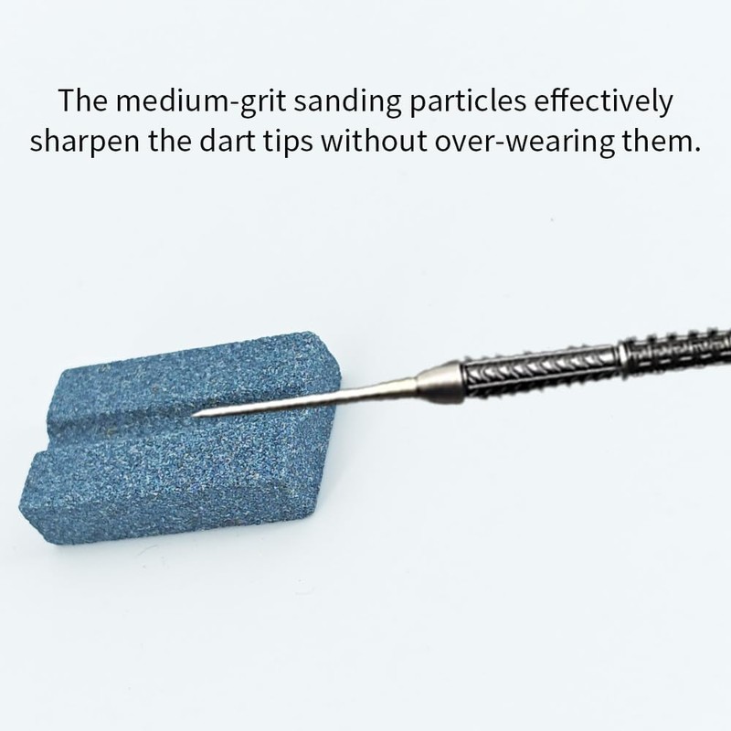 Acoeitl 2 Pcs V-Sharp Dart Sharpeners Grinding Sharpening Stone Rectangular