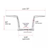 21ST 10" Rise Ape Hangers Handlebars For Harley Heritage Softail
