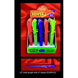 HIVIZ RAZOR SHARP 15" FILET Fillet KNIFE (9" BLADE) HIGH CARBON ST’STEEL,Purpl