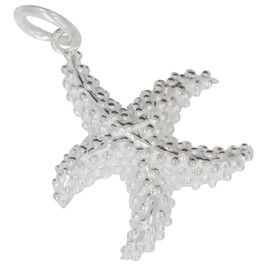 AFP AS-638 Maritime Starfish Pendant 925 Sterling Silver, Sterling Silver, No Gemstone