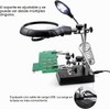 Hztyyier Lupa LED de Escritorio con Luz y Soporte de