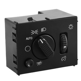 FUSCH Headlight Switch Headlamp Dimmer Switch Headlight Instrument Panel Dimmer Switch Dome Lamp Switch Compatible with Avalanche Silverado Suburban Tahoe Sierra Yukon Escalade Replace#: 15194803