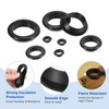 QUARKZMAN Pack of 70 Round Rubber Grommets, 4 mm ID