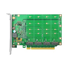 ipolex 4 port PCIe M.2 Adapter, NVMe PCIe Adapter, M.2 Expansion Card, without PCIe bifurcation function