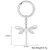 YAYAKO Flying Dragonfly Keychain Stainless Steel Keyring Car Key Chain