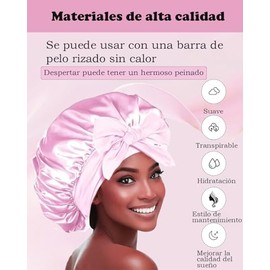 Heatless curls,rizador de cabello sin calor,tubos para rizar el cabello,Operación simple, pérdida de calor cero, adecuado para todo tipo de piel y cab