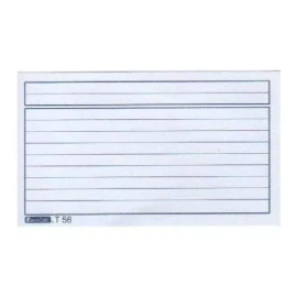 Estrella Tarjetas Bibliográficas Rayadas 3 X5  Estrella Paquete C/100