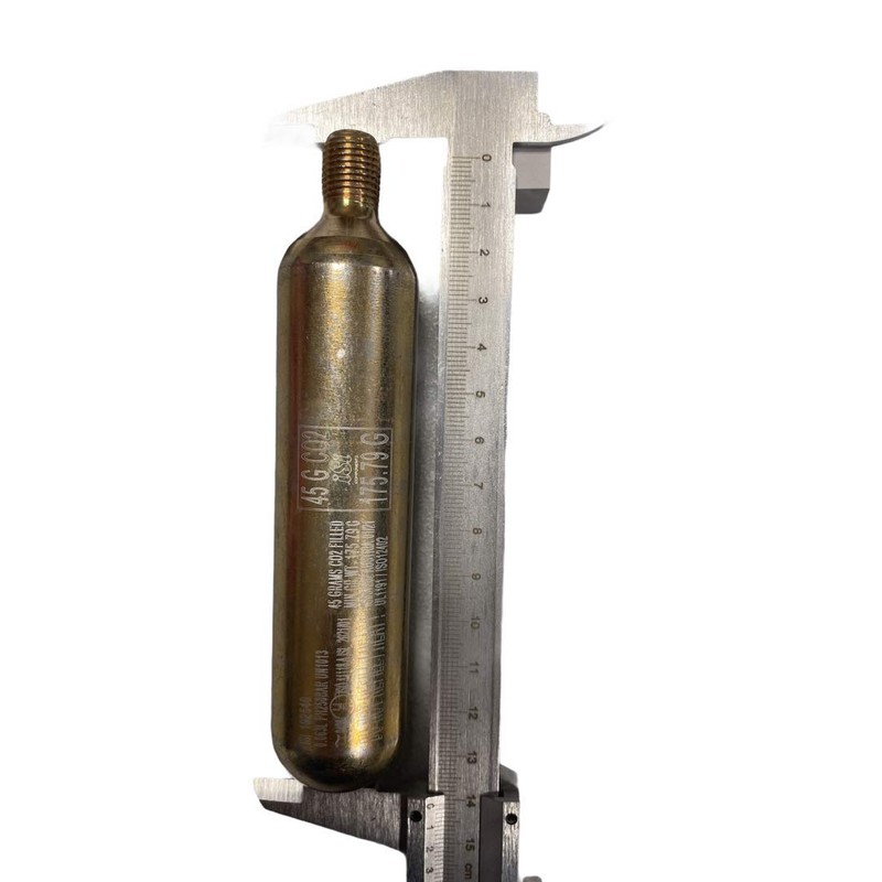 Bombola di ricambio CO2 per gilet airbag 45/46 grms /