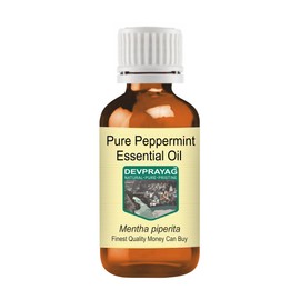 Devprayag Pure Peppermint Essential Oil (Mentha piperita) Natural Therapeutic Grade Steam Distilled 30ml (1 oz)