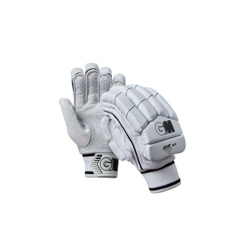 Gunn & Moore GM Cricket Batting Gloves, 303, Black, Junior