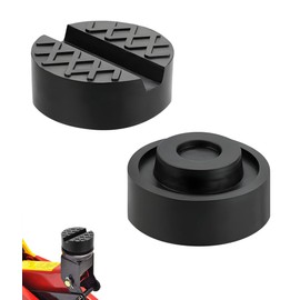 Jack Pad Groove Type Rubber Super Heavy Duty Replacement Parts Protective Pad Universal Rubber Pad Auto Mechanic Factory 2 Pieces (Black)