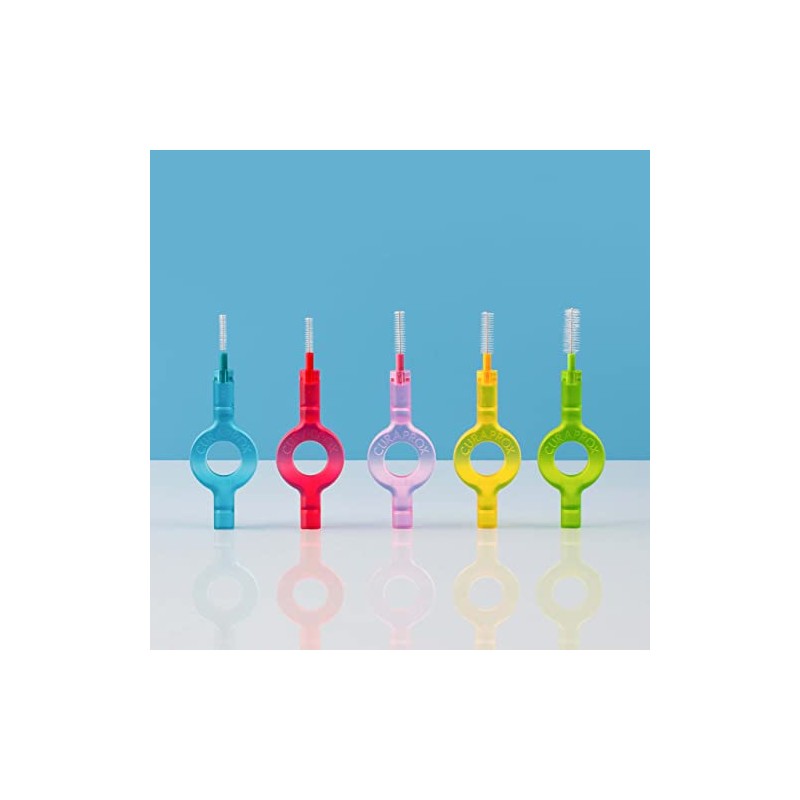 Curaprox Cepillos interdentales CPS 09 Prime, Recambio, 8 Piezas, Amarillo,
