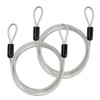 TSSS 2 PCS 2 Meters Security Cable Luggage Lock Safety