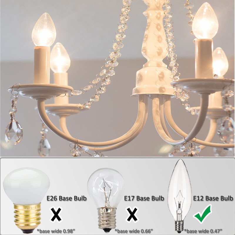 2 3 4 6 Inch White Plastic Candle Cover Sleeves,Chandelier