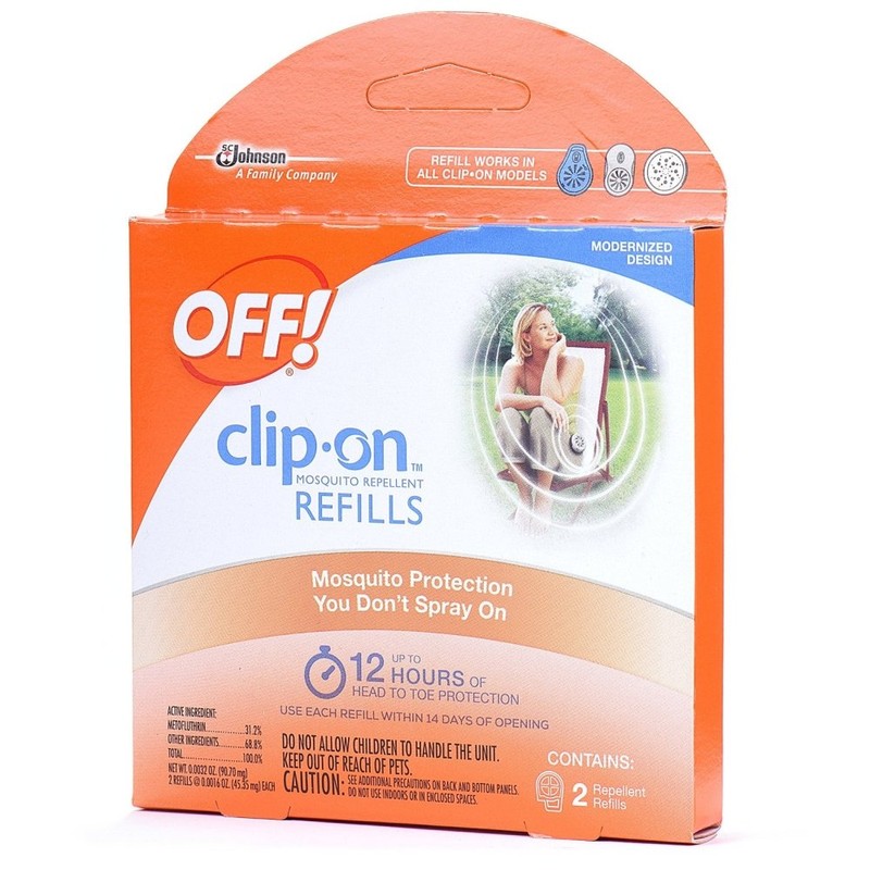 OFF! Clip-On Mosquito Repellent Refill, Provides 12 Hours of Protection,