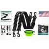 Unbranded Tangle-Free Adjustable Dog Seat Belt with Collapsible Bowl -