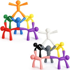 Kravkind 12Pcs Magnetic Men Toys, Sensory Fidget Toys, Stress Relief Desk Toys for Adults Kids, Gifts Boys Girls, Stocking Stuffers for Adults
