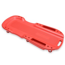Auto Dynasty Universal 38" L X 20" W Red Lightweight Rolling Mechanic Creeper Seat Repair Tool for Car Vehicle Home Warehouse