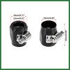 Motoforti 2pcs AN6 Hex Black Car Hose Finisher Clamp Adapter