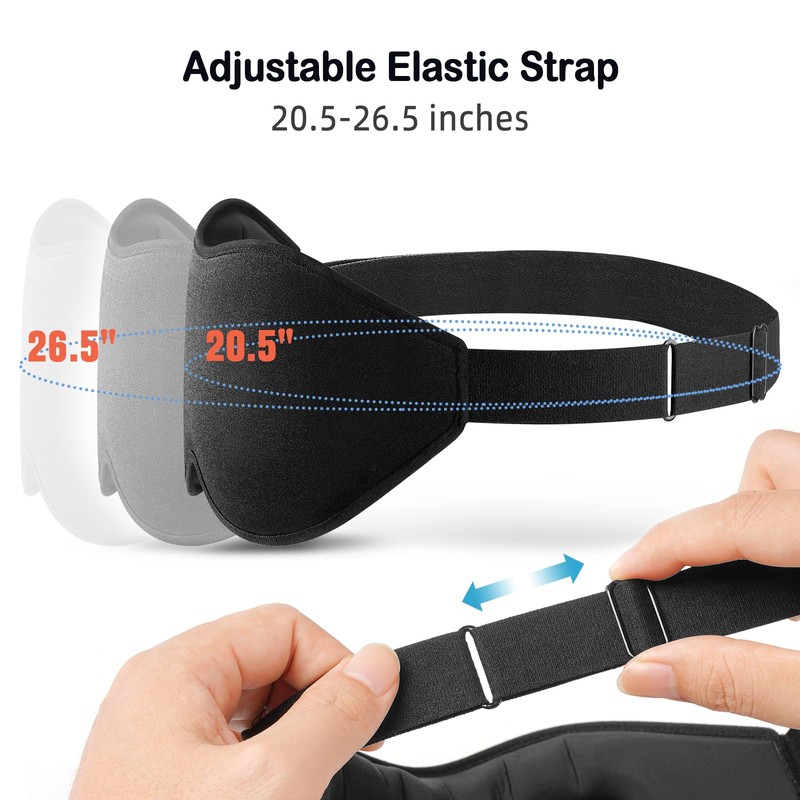 LitBear Sleep Mask for Side Sleeper Women Men, Eye Mask