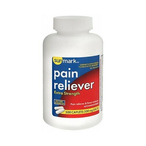 Sunmark Pain Reliever Extra Strength 500 tabs 500 mg
