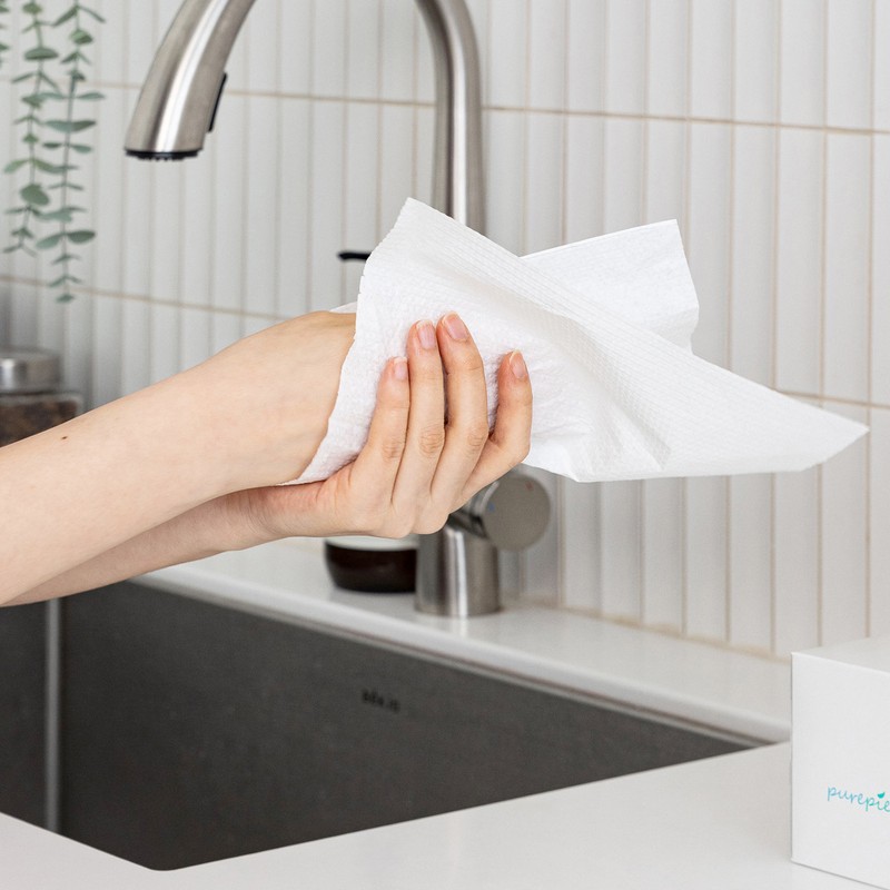 Pure Peace Dust-Free Pure Peace Kitchen Towels 180 Sheets, 6