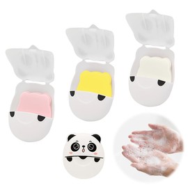 3 Boxen (150 Stücke) Papier Seife, Paper Soap, Tragbare Seifenblätter Papier, Seifenblätter für Unterwegs, Klein und Leicht zu Tragen, Panda Muster, Duftend, Für Unterwegs Reisen Camp Outdoor Wandern