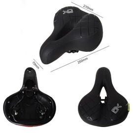 BWBIKE Bike Saddle, Soft Bike Seat Cushion, Comfortable Bike Saddle Fit for City Bikes, Exercise Bike and Indoor Spin Bikes
