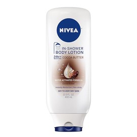 NIVEA In-Shower Cocoa Butter Body Lotion, 13.5 Ounce