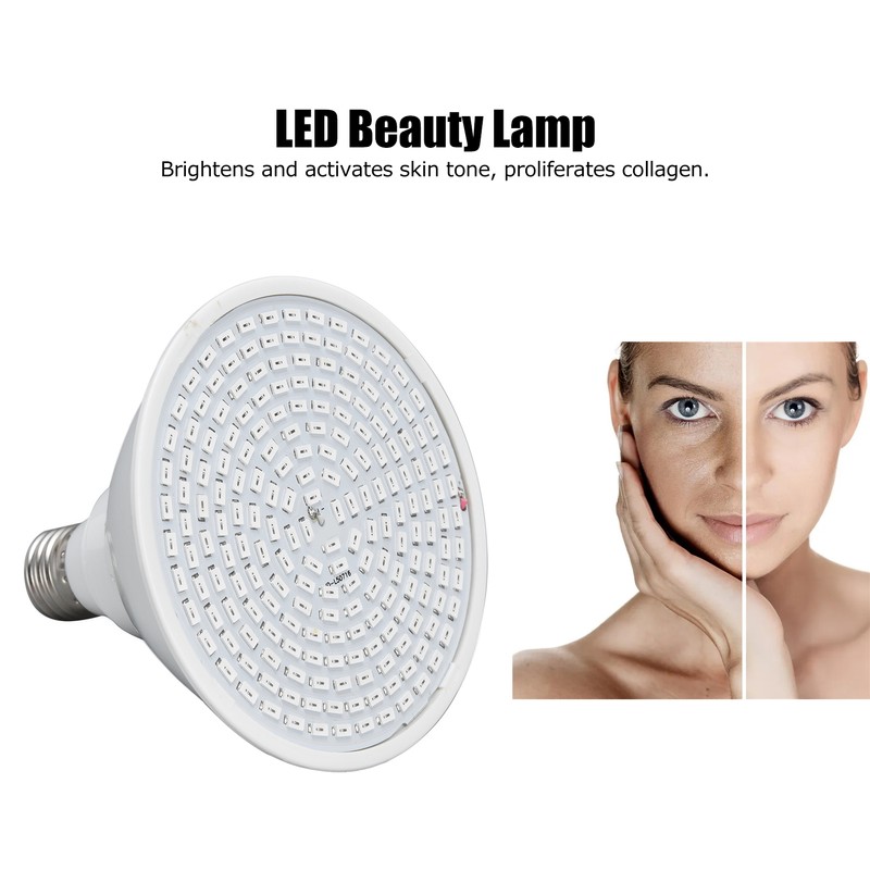 200LEDs Beauty Lamp E27 Facial Physiotherapy Light 110‑240V for Beauty