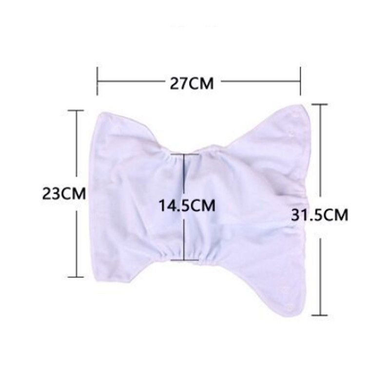 6PCS Baby Cloth Diapers Adjustable Washable Reusable Soft Breathable Infant