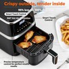 Air Fryer,6 QT Family Size Air Fryer with Visible Cooking