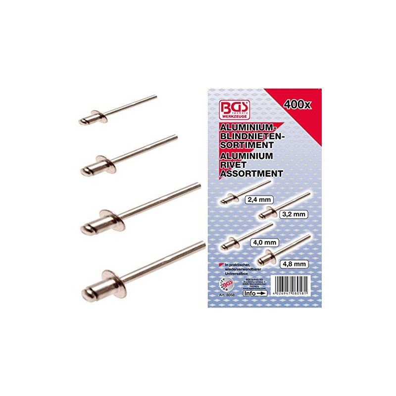 BGS 8058 | Blind Rivets Assortment | aluminium | Ø