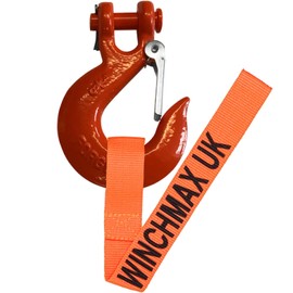 WINCHMAX Winch Hook. Forged from 3/8" G70 steel. Suitable for winches up to 14,000 lbs.