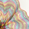 10" Wide Foil Stripes Poly Deco Mesh: Bright Multi (10