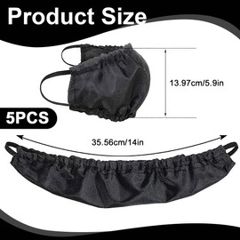 GXGM Pack of 5 Beard Protection, Hair Covers, Beard Net Beard Protection Beard Mask with Elastic Band, Reusable for Eating, Sleeping, Hygienic