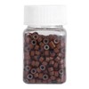 Filfeel Anillos de extensión de cabello de Silicona, 500PCS/Bottle 5MM