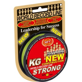 WFT KG Strong 300 m 0.25 mm 39 kg, Braided Line, Sea Line, Fishing Line, Colour: Multicoloured