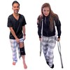 Inspired Comforts Men's/Unisex Tearaway Post Surgery Recovery Pajama Pants with