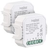 Luminea Home Control Funkdimmer: 2er-Set WLAN-Unterputz-Lichtschalter und -Dimmer, mit App