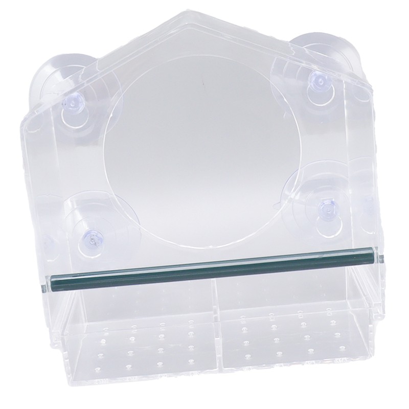 Window Bird Feeder Clear Sturdy Acrylic Window Bird House Feeder