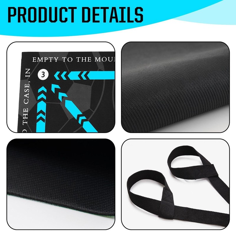 CHROMACRAFT 1 piece football training mat and 1 piece strap,