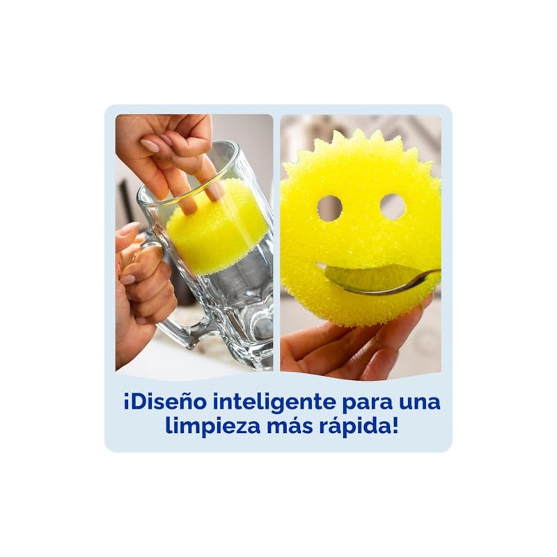 Scrub Daddy Esponjas de Color – Esponjas multiusos para platos