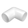 FORMUFIT F11490E-WH-4 90 Degree Elbow PVC Fitting, Furniture Grade, 1-1/4"